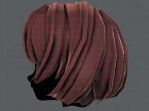 3d hair style for girl v69 3D 模型