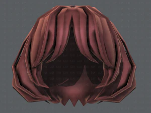 3d hair style for girl v69 3D Model