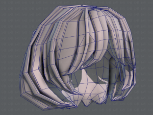 3d hair style for girl v69 3D 模型