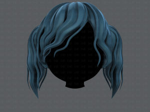 3d hair style for girl v70 Modelo 3D