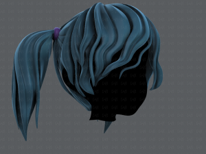 3d hair style for girl v70 Modelo 3D