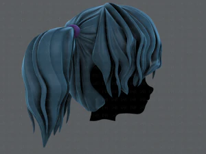 3d hair style for girl v70 3D Model