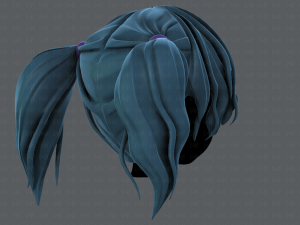 3d hair style for girl v70 Modelo 3D