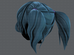 3d hair style for girl v70 Modelo 3D