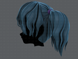 3d hair style for girl v70 Modelo 3D