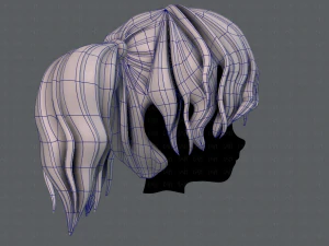 3d hair style for girl v70 3D Model