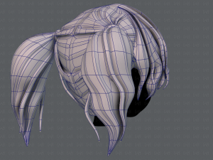 3d hair style for girl v70 Modelo 3D