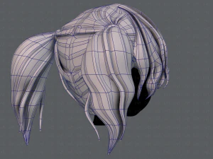 3d hair style for girl v70 3D Model
