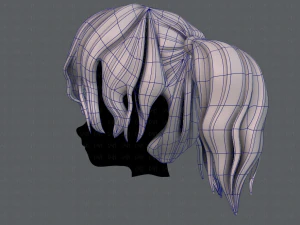 3d hair style for girl v70 3D Model