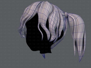 3d hair style for girl v70 Modelo 3D