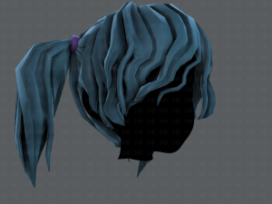 3d hair style for girl v70 Modelo 3D