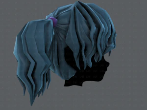 3d hair style for girl v70 3D Model