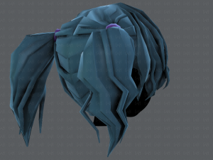 3d hair style for girl v70 Modelo 3D