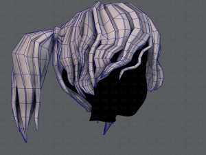 3d hair style for girl v70 Modelo 3D
