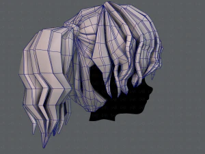 3d hair style for girl v70 3D Model