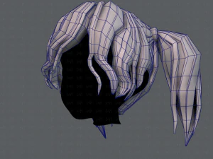 3d hair style for girl v70 3D Model