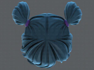 3d hair style for girl v70 3D Model