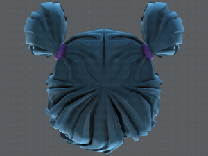 3d hair style for girl v70 Modelo 3D