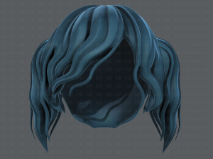 3d hair style for girl v70 Modelo 3D