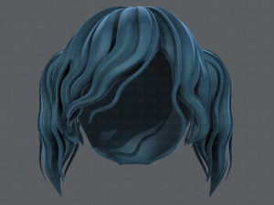 3d hair style for girl v70 3D Model