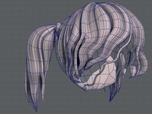 3d hair style for girl v70 Modelo 3D