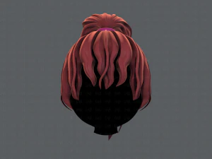 3d hair style for girl v71 3D Model