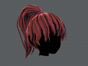 3d hair style for girl v71 3D Model
