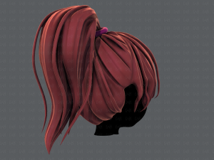 3d hair style for girl v71 3D Model