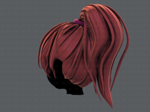 3d hair style for girl v71 3D Model