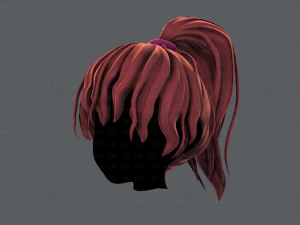 3d hair style for girl v71 3D Model