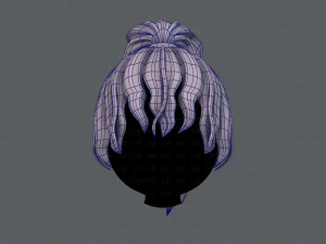 3d hair style for girl v71 3D Model