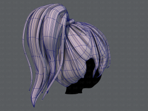 3d hair style for girl v71 3D Model