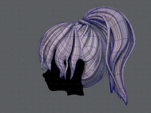 3d hair style for girl v71 3D Model