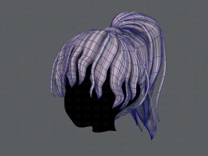3d hair style for girl v71 3D Model