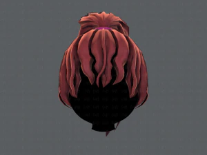 3d hair style for girl v71 3D Model