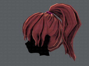 3d hair style for girl v71 3D Model