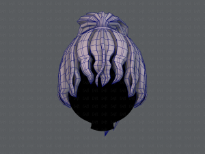 3d hair style for girl v71 3D Model