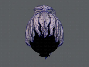 3d hair style for girl v71 3D Model