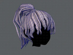 3d hair style for girl v71 3D Model