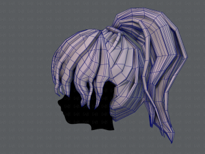3d hair style for girl v71 3D Model
