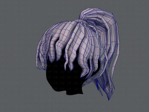 3d hair style for girl v71 3D Model