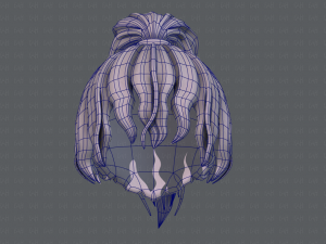 3d hair style for girl v71 3D Model