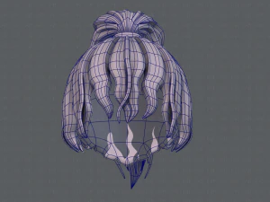 3d hair style for girl v71 3D Model