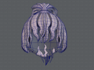 3d hair style for girl v71 3D Model