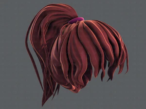 3d hair style for girl v71 3D Model