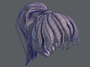 3d hair style for girl v71 3D Model