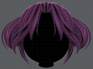 3d hair style for girl v72 3D 모델