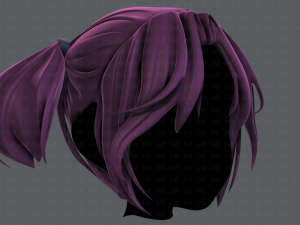 3d hair style for girl v72 3D 모델