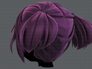 3d hair style for girl v72 3D 모델