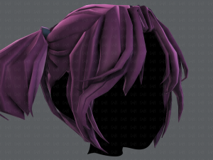 3d hair style for girl v72 3D 모델